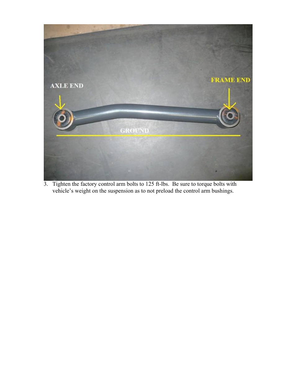 Synergy 8046 - Jeep JK Fixed Rear Lower Control Arms User Manual | Page 2 / 2