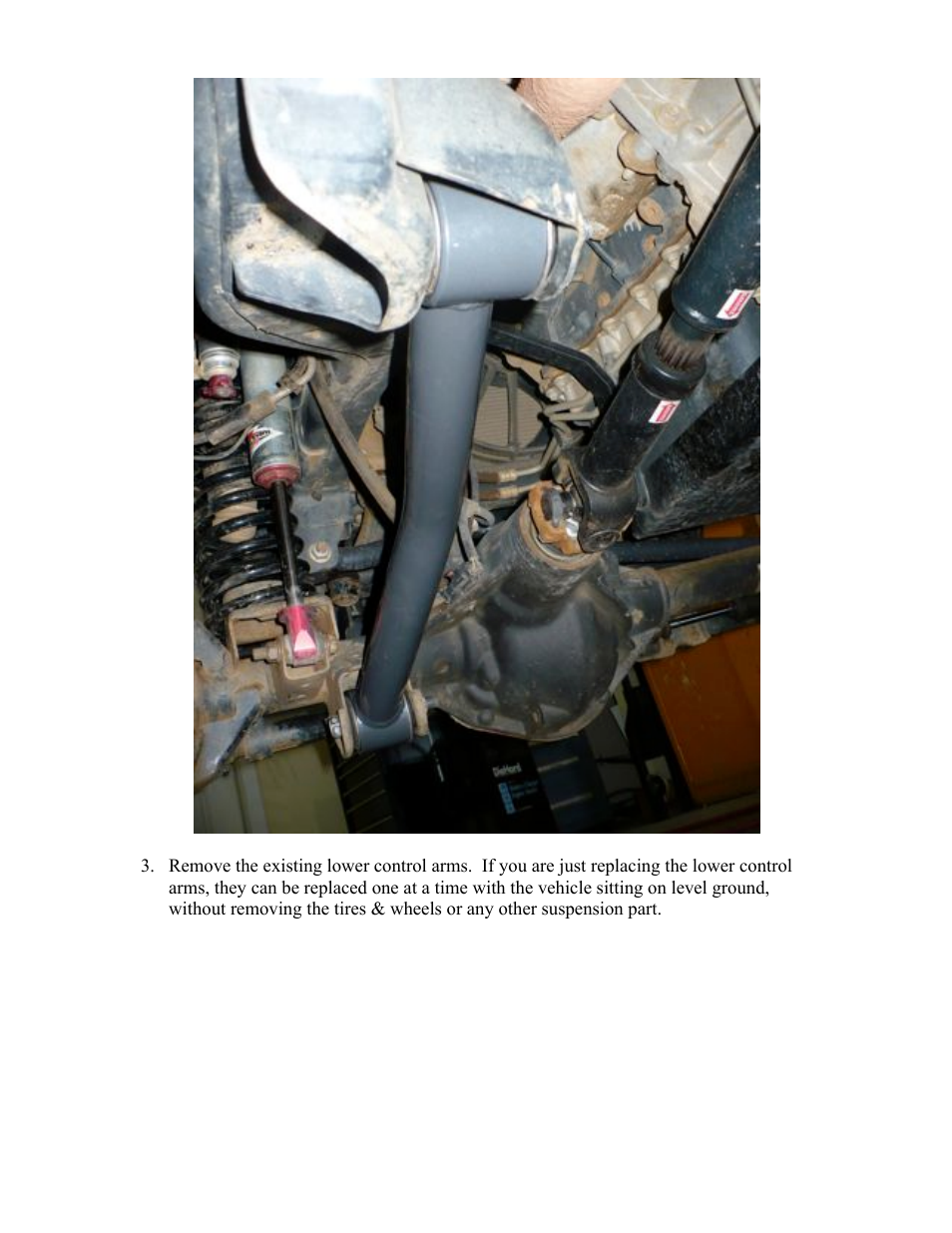 Synergy 8047 - Jeep JK Fixed Front Lower Control Arms User Manual | Page 2 / 3