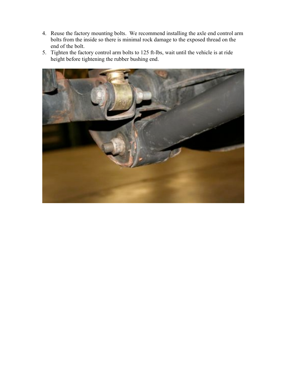 Synergy 8047 - Jeep JK Fixed Front Lower Control Arms User Manual | Page 3 / 3