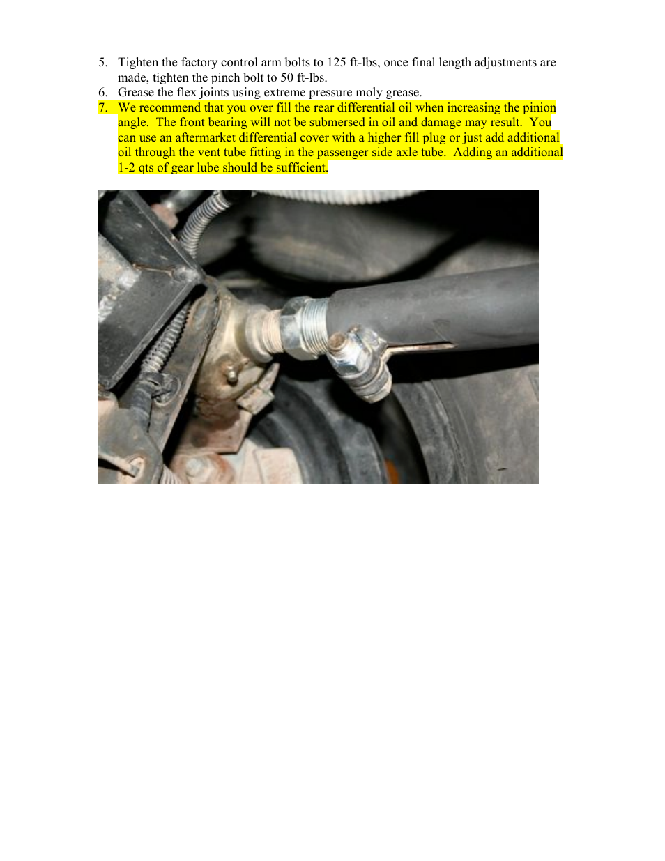 Synergy 8054 - Jeep JK Rear Upper Control Arms User Manual | Page 2 / 3