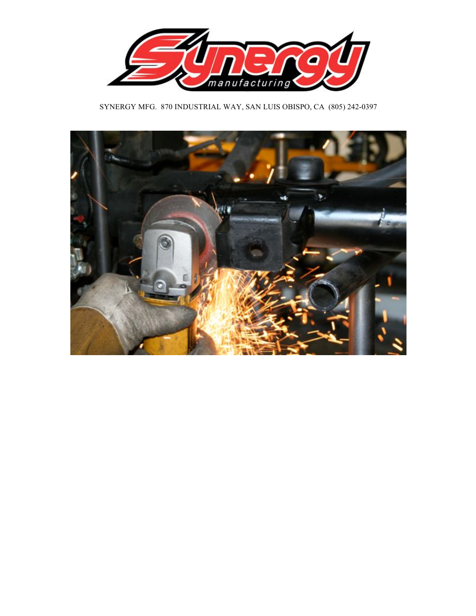 Synergy 8056 - Jeep JK Rear Track Bar Bracket User Manual | Page 2 / 6