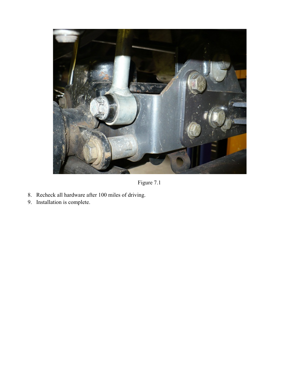 Synergy 8059 - Jeep JK Front Sway Bar Links User Manual | Page 3 / 3