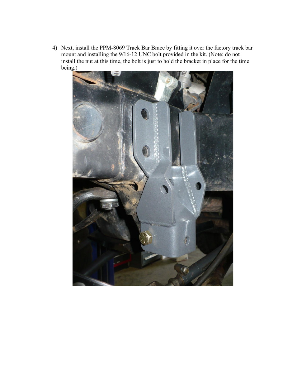 Synergy 8069 - Jeep JK Front Track Bar Brace User Manual | Page 4 / 18