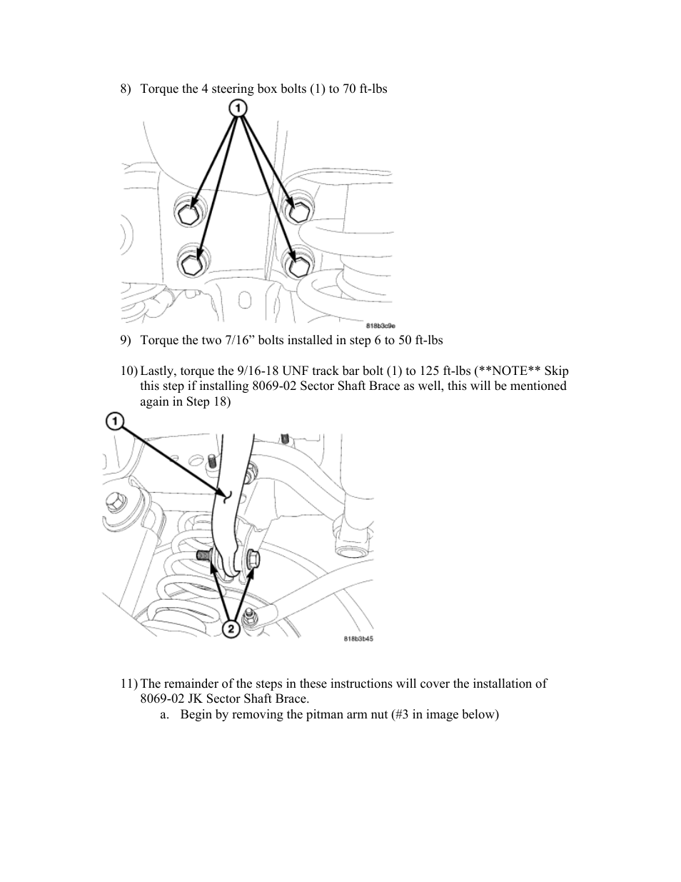 Synergy 8069 - Jeep JK Front Track Bar Brace User Manual | Page 8 / 18