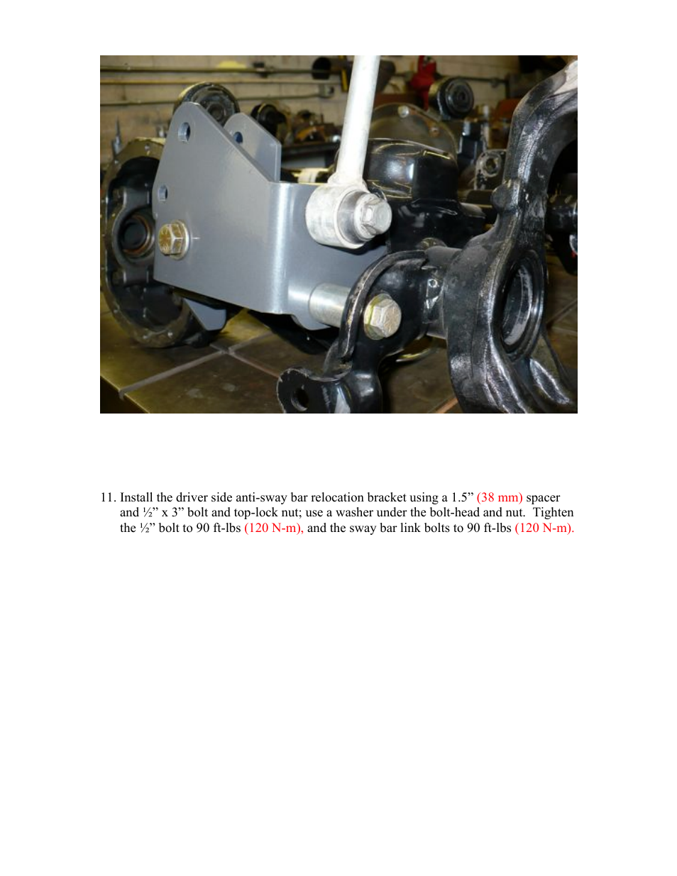 Synergy 8091 - Jeep JK Front Track Bar Bracket (RHD) User Manual | Page 7 / 11