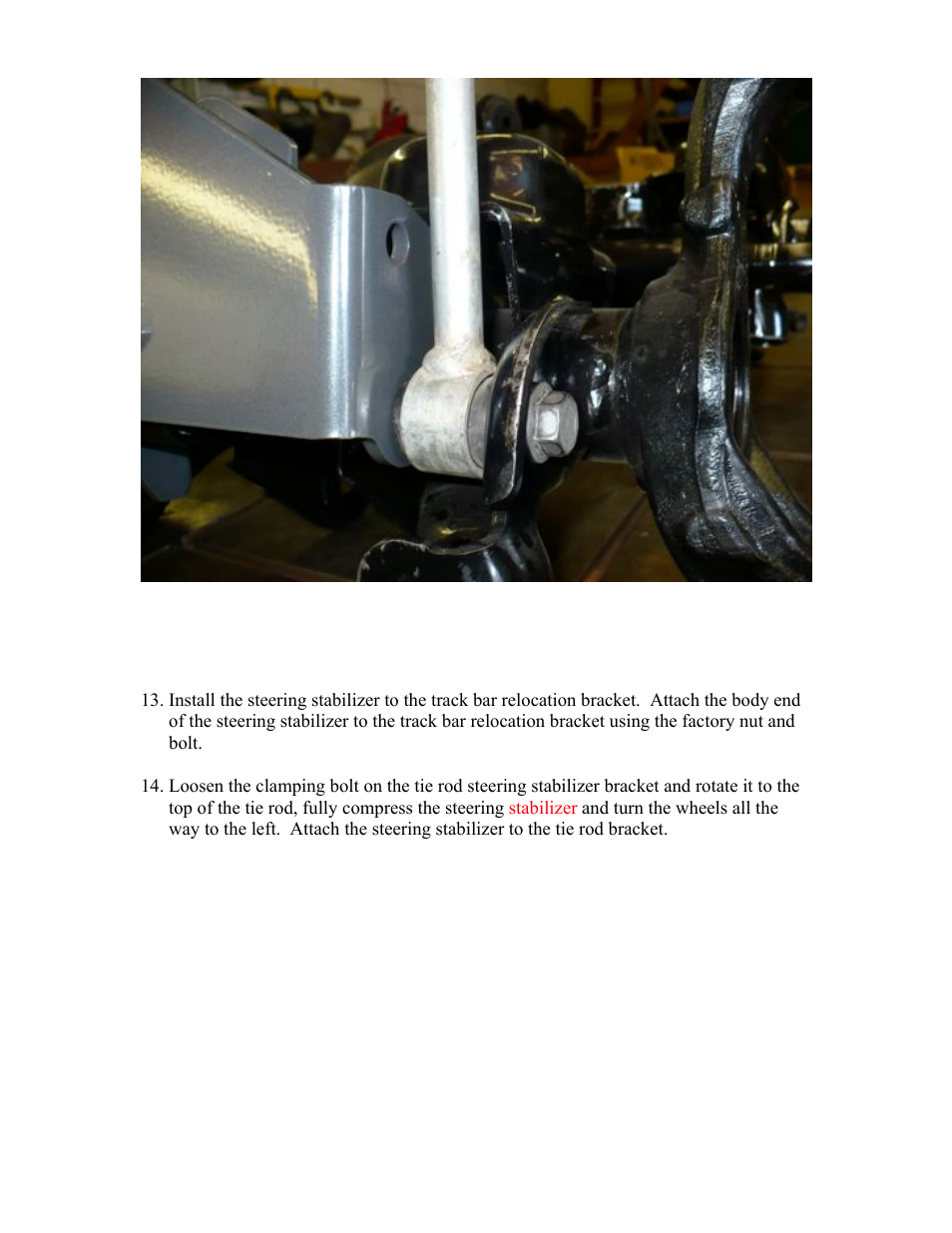 Synergy 8091 - Jeep JK Front Track Bar Bracket (RHD) User Manual | Page 9 / 11