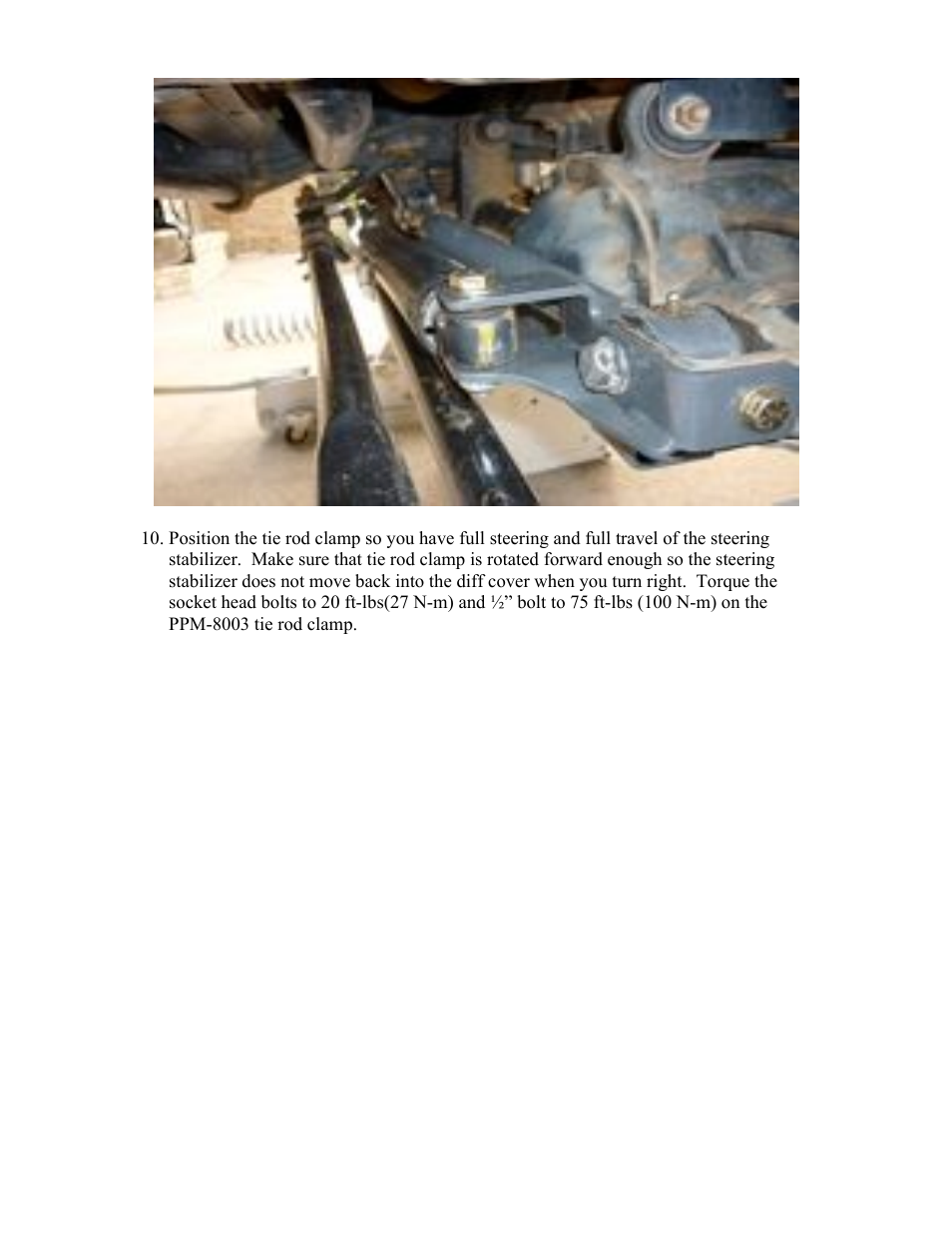 Synergy 8094 - Jeep JK Steering Stabilizer Mount (RHD) User Manual | Page 5 / 6