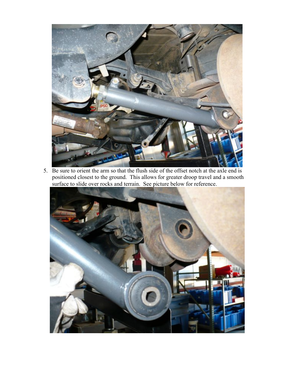 Synergy 8153 - Jeep TJ/LJ/ZJ/XJ HD Adjustable Lower Control Arms User Manual | Page 2 / 3