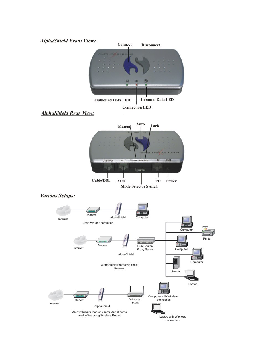 AlphaShield FIREWALL User Manual | Page 19 / 19