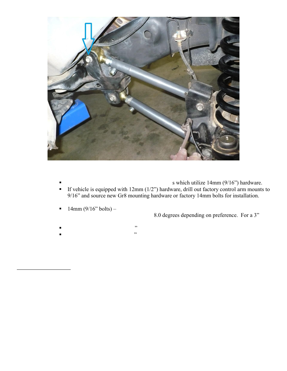 Synergy 8553 - Dodge 4x4 Front Upper Control Arms User Manual | Page 2 / 2