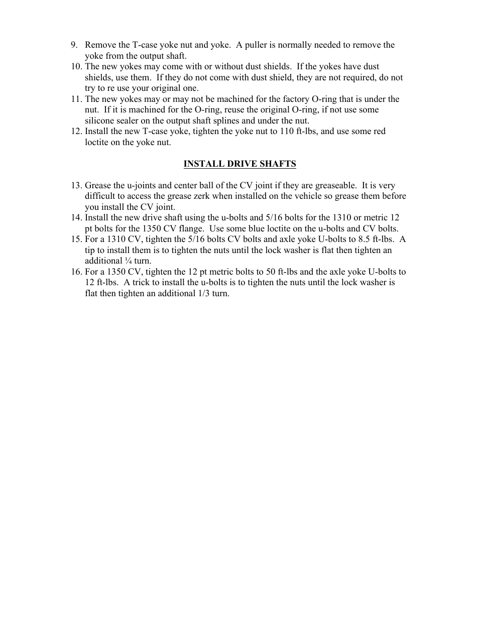 Synergy JK OE Replacement Drive Shaft User Manual | Page 3 / 3