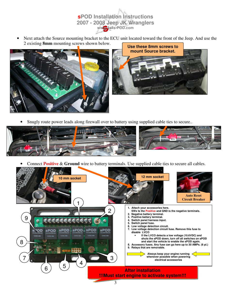 sPOD JK Instructions 2007 2008 User Manual | Page 3 / 3
