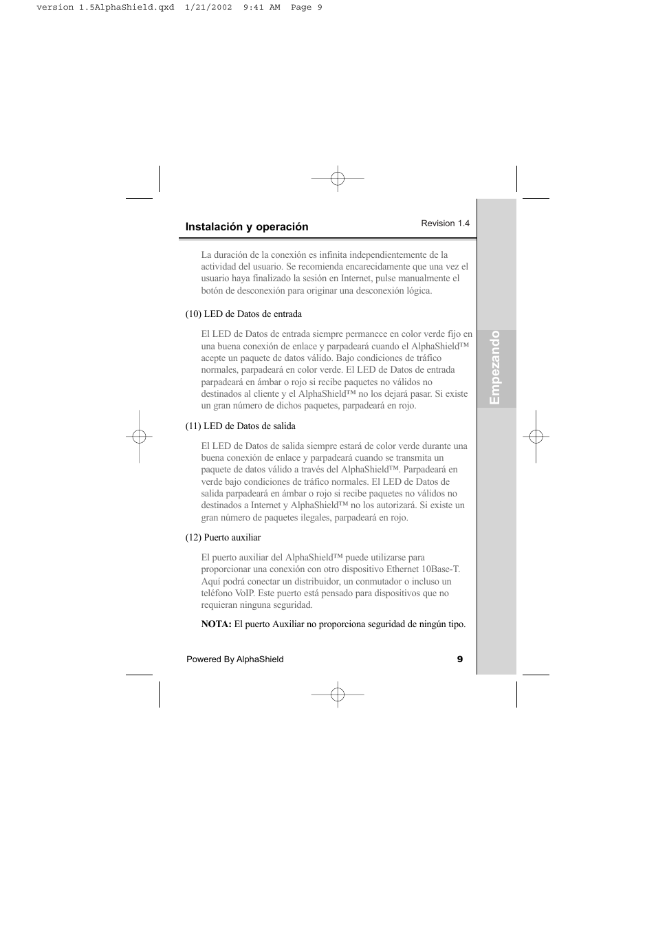 Empe za ndo | AlphaShield INTERNET PRIVACY PROTECTION User Manual | Page 10 / 49
