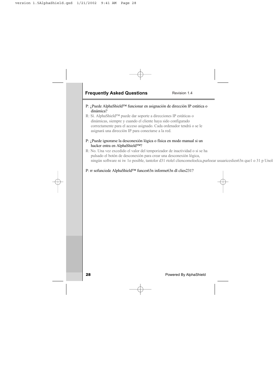 AlphaShield INTERNET PRIVACY PROTECTION User Manual | Page 29 / 49