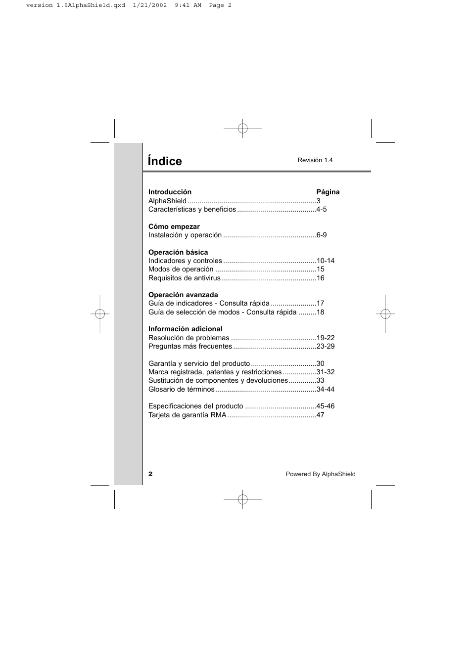 AlphaShield INTERNET PRIVACY PROTECTION User Manual | Page 3 / 49