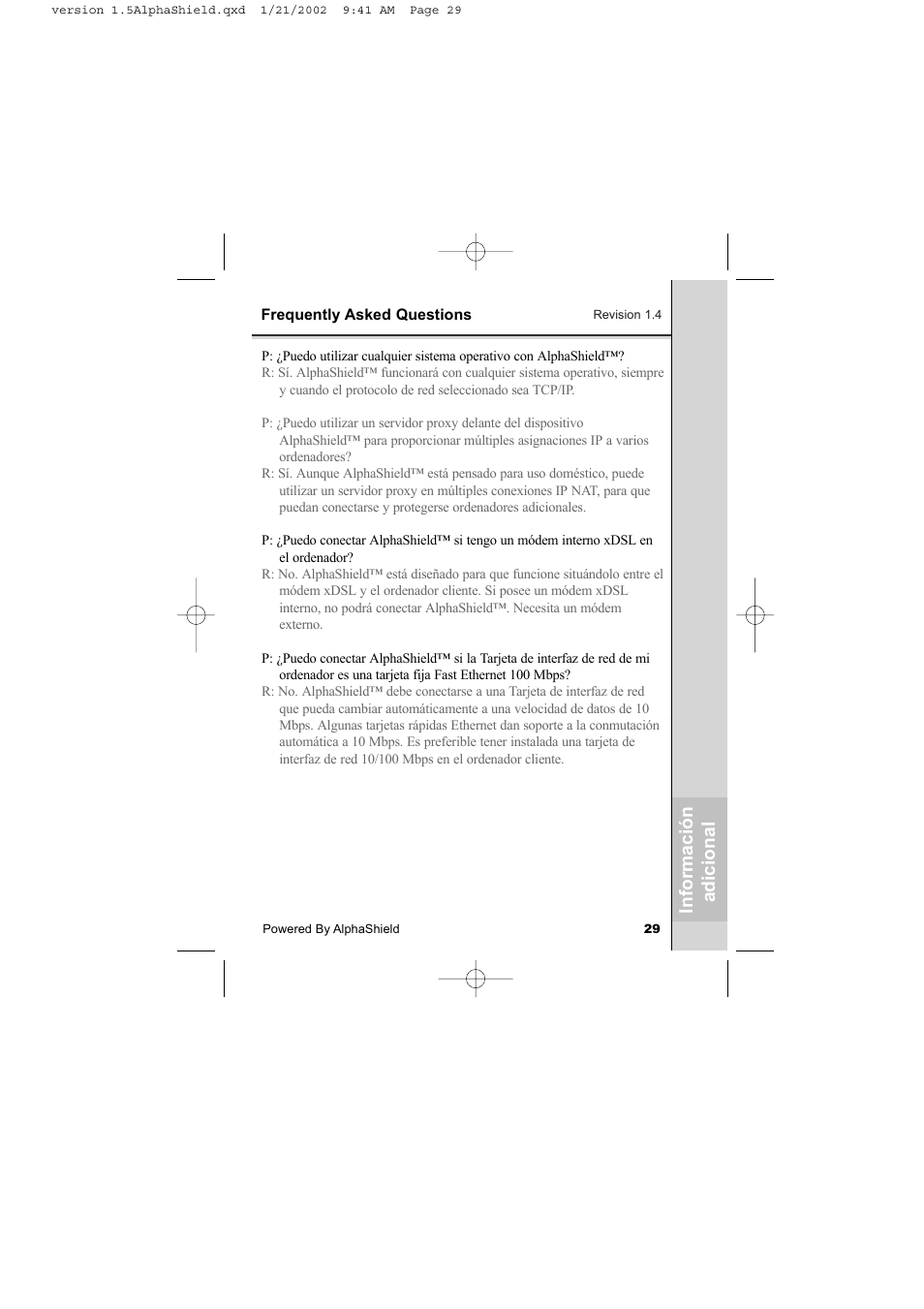 AlphaShield INTERNET PRIVACY PROTECTION User Manual | Page 30 / 49