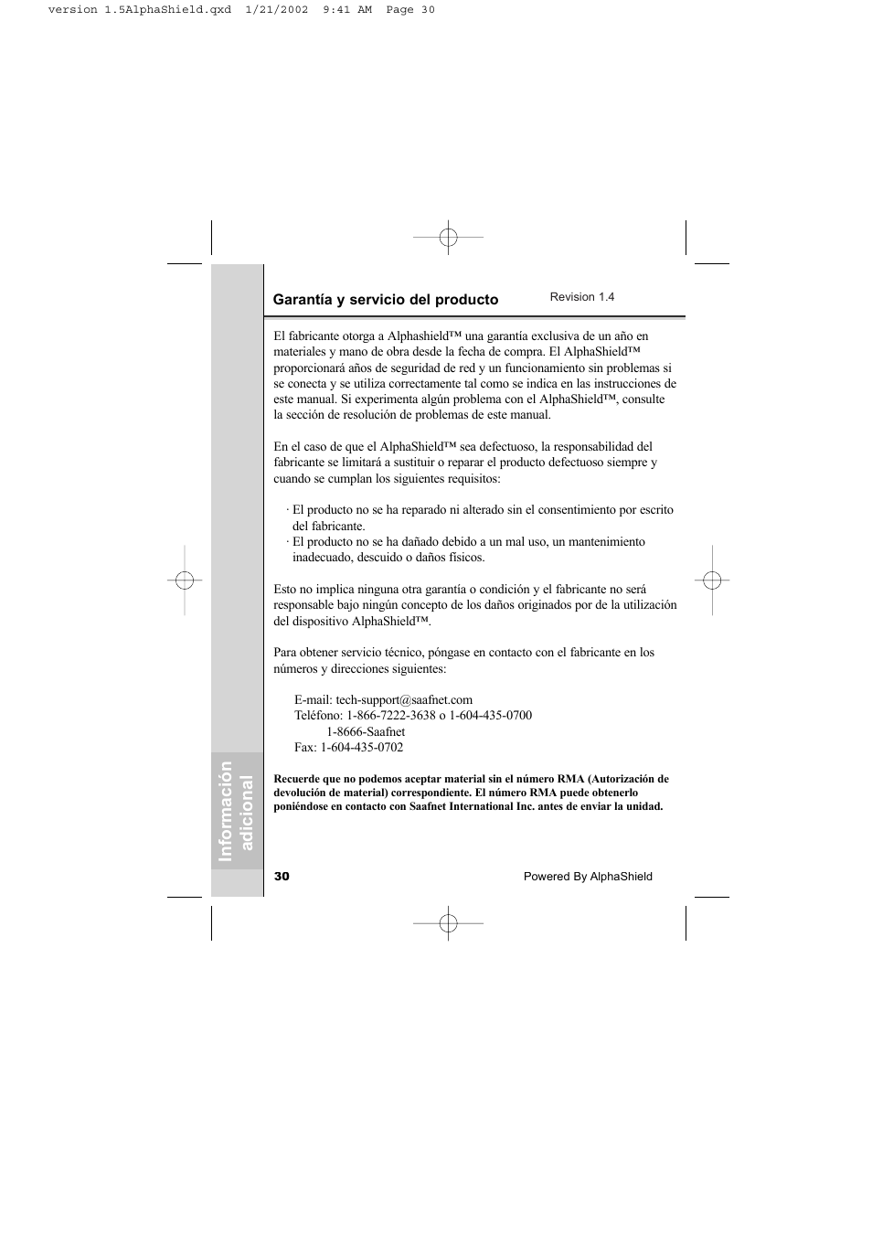 AlphaShield INTERNET PRIVACY PROTECTION User Manual | Page 31 / 49
