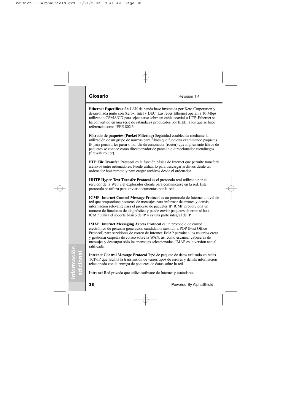 AlphaShield INTERNET PRIVACY PROTECTION User Manual | Page 39 / 49