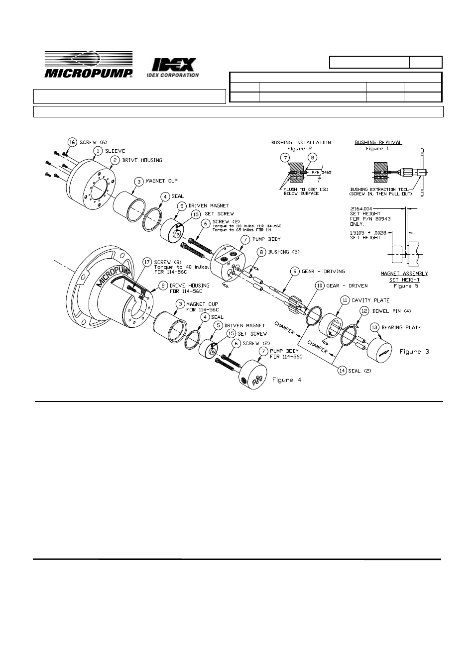 Micropump GK Series Service Instructions User Manual | 3 pages