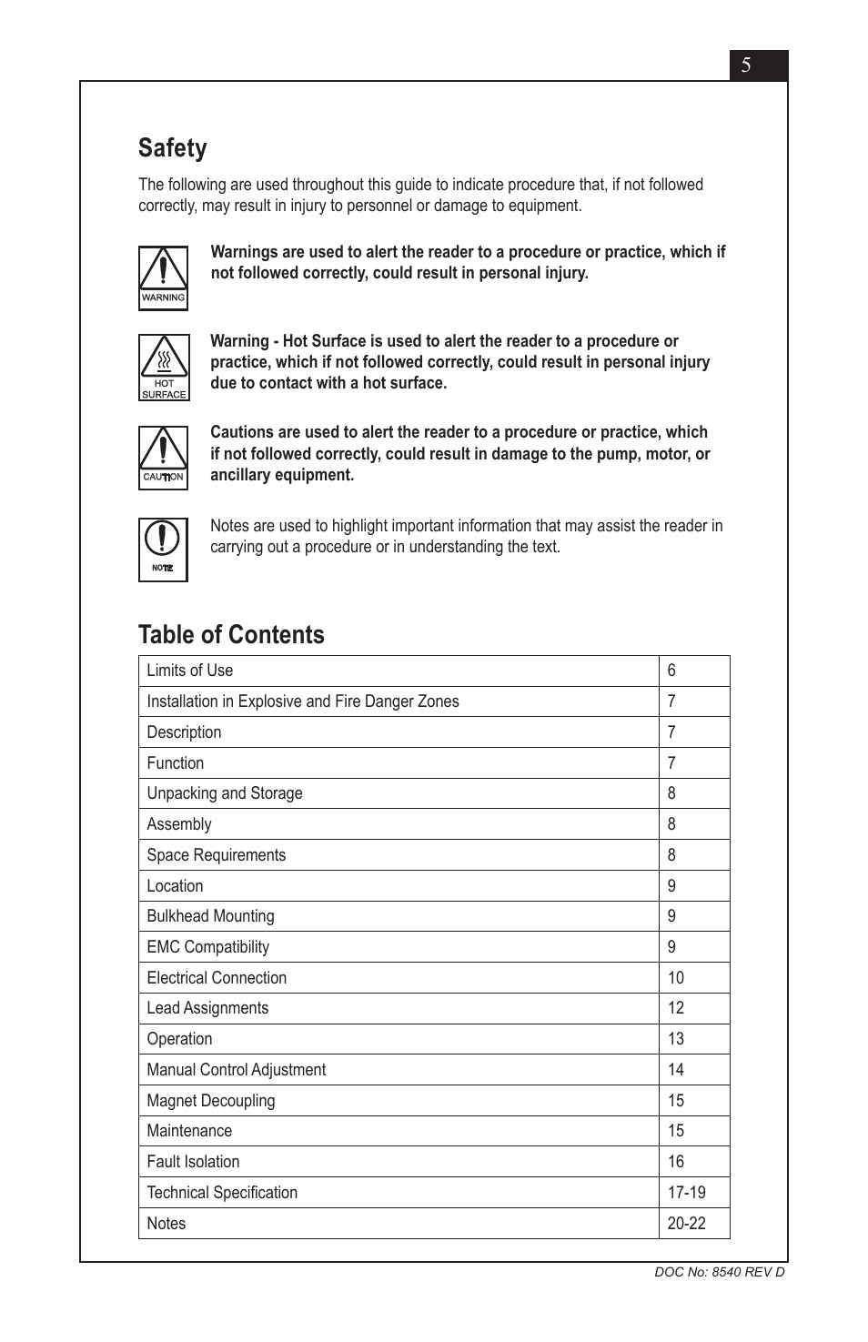 Micropump EagleDrive ELE User Manual | Page 5 / 23