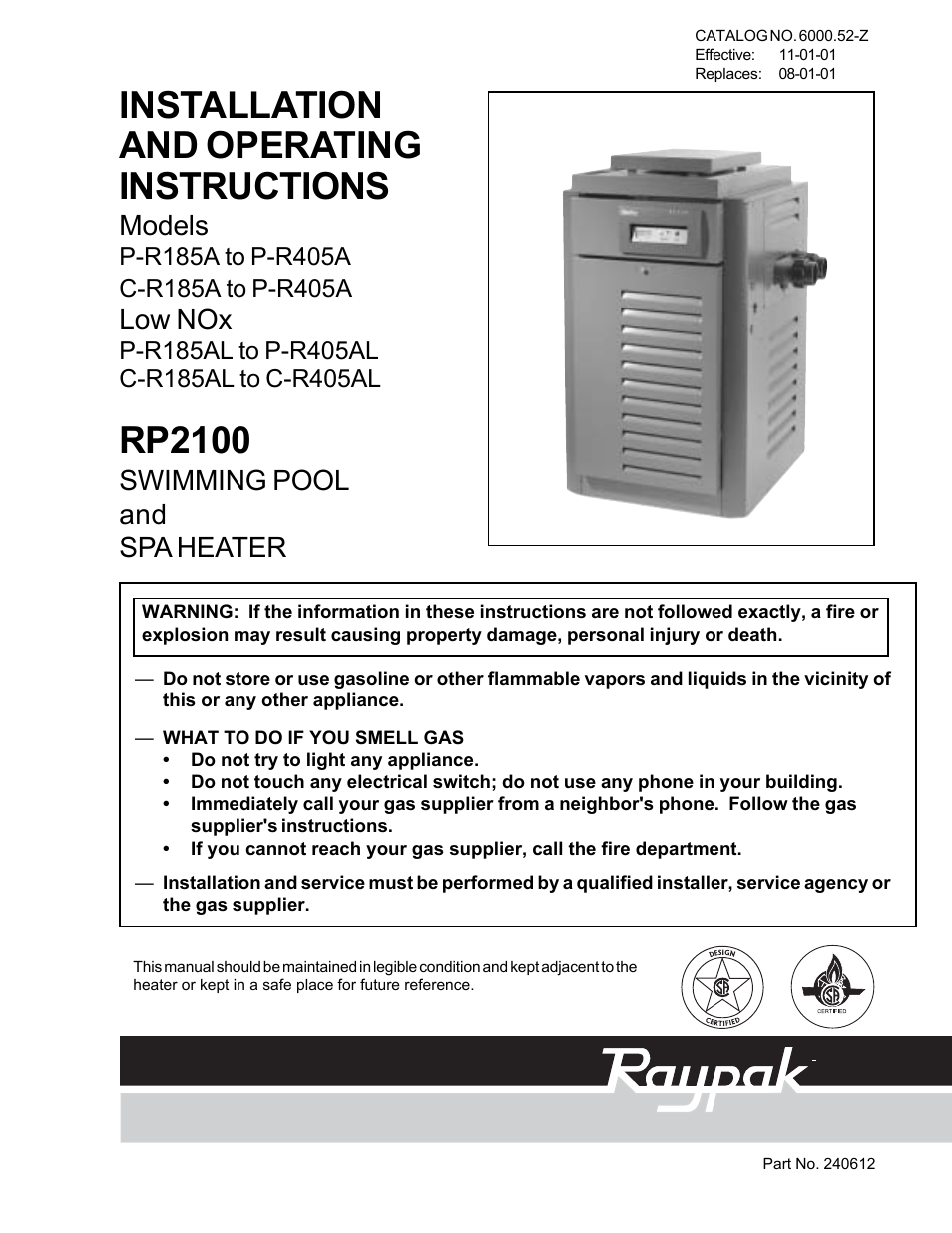 Aqua Products RP2100 User Manual | 43 pages