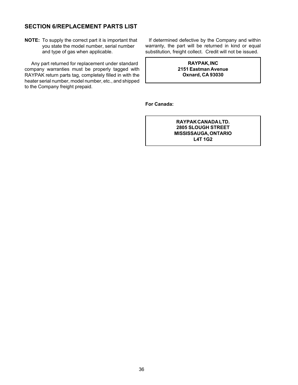 Aqua Products RP2100 User Manual | Page 36 / 43