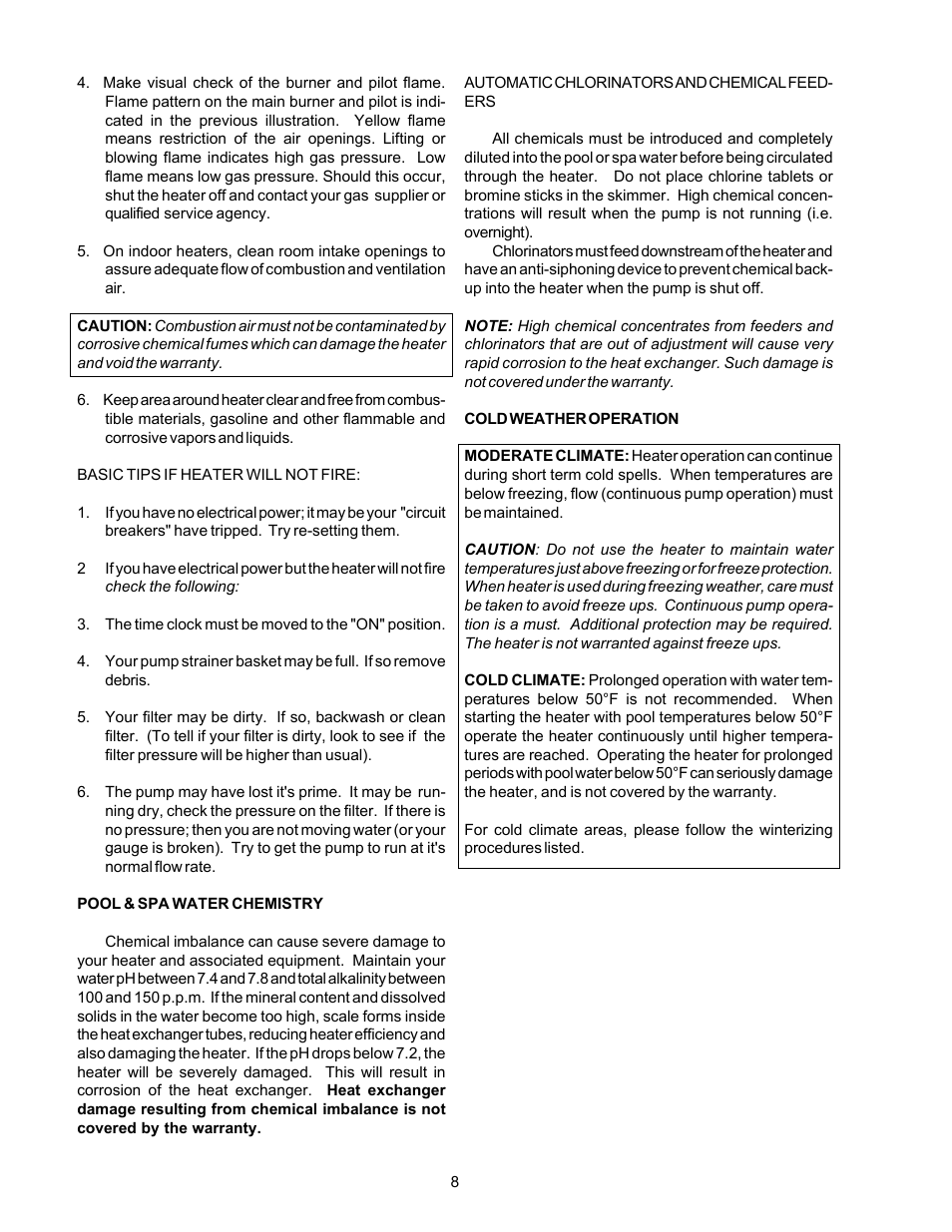 Aqua Products RP2100 User Manual | Page 8 / 43