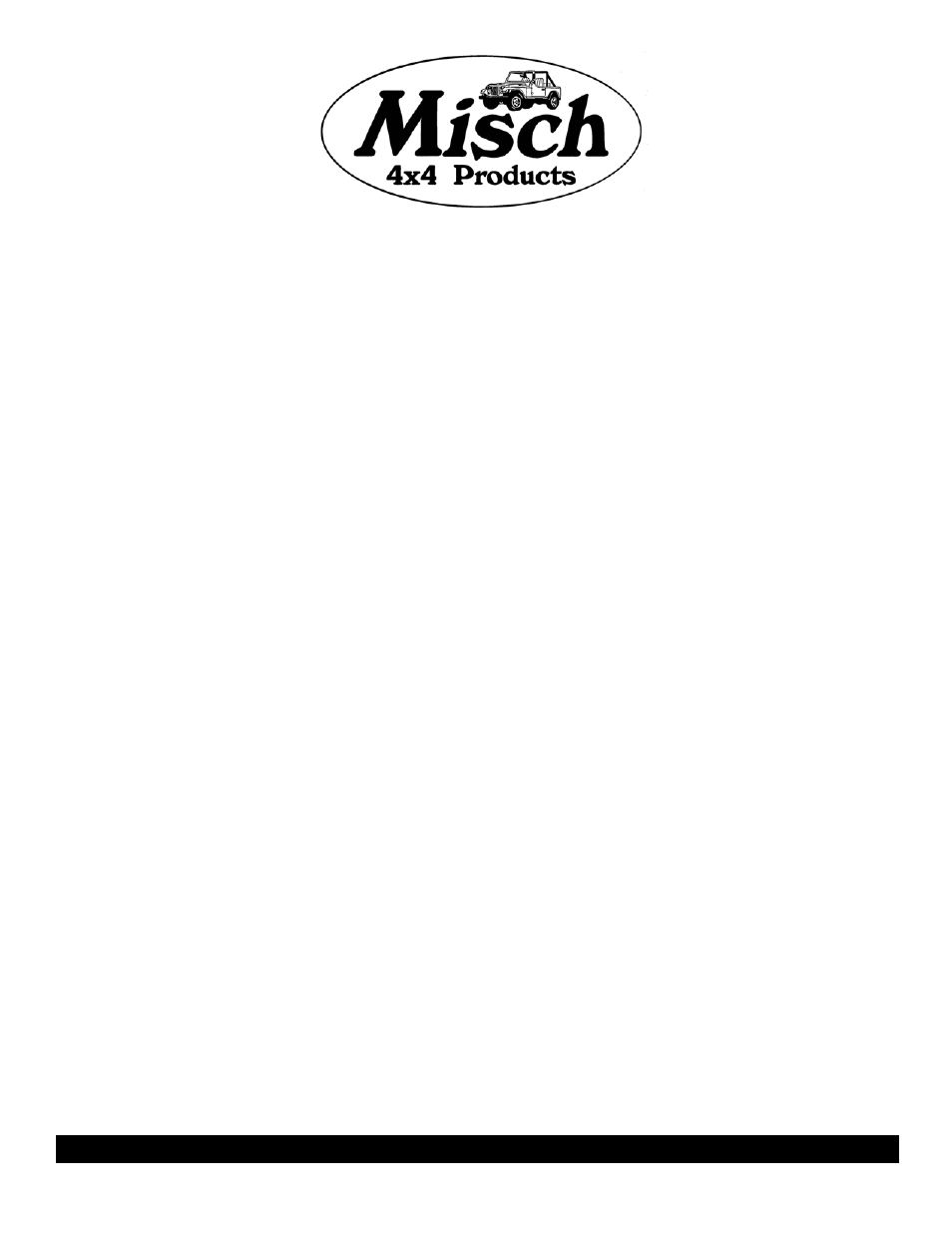 Misch 4x4 Products Center Console Pad User Manual | Page 2 / 2