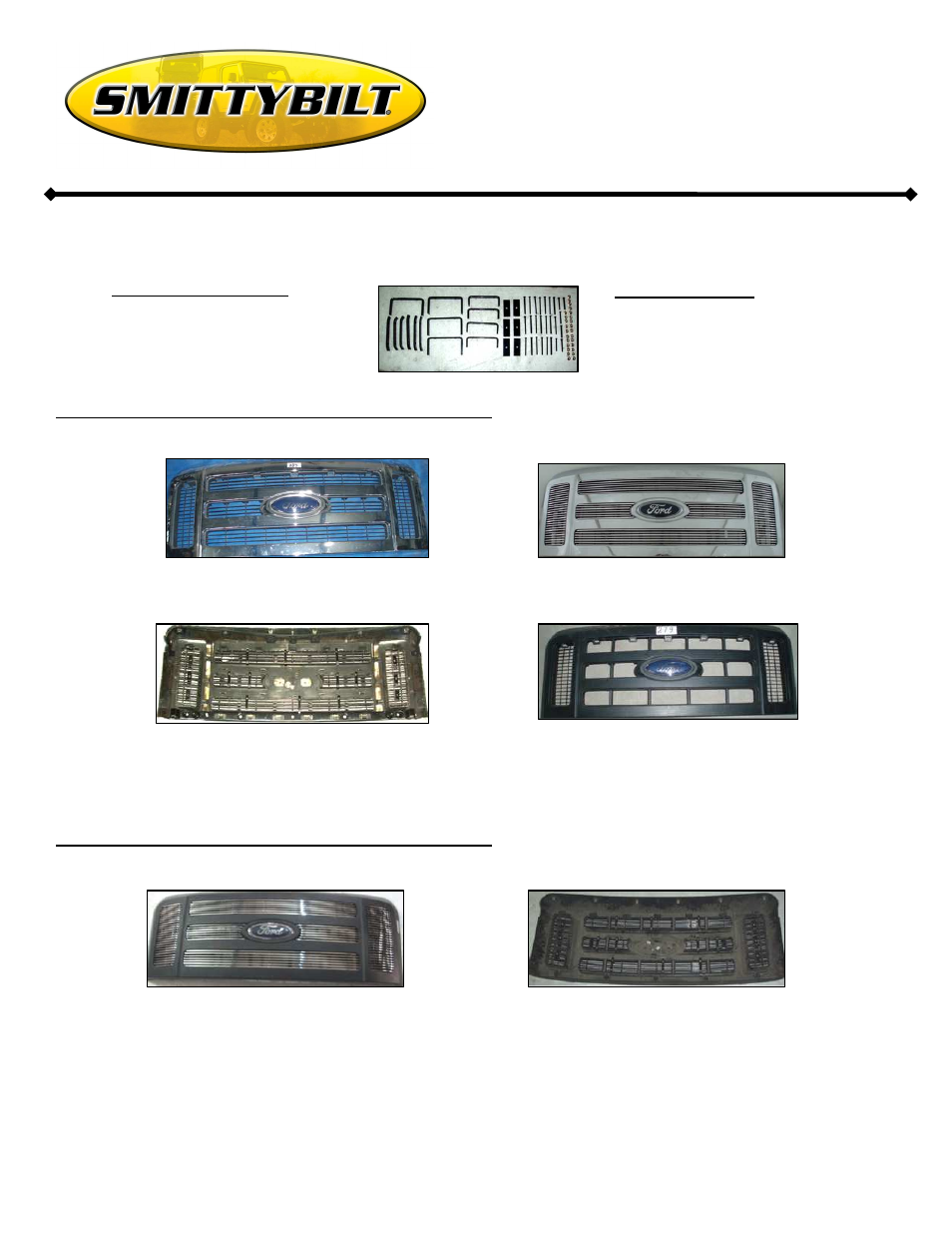 Smittybilt 886257 Billet Grille (Overlay) User Manual | 1 page