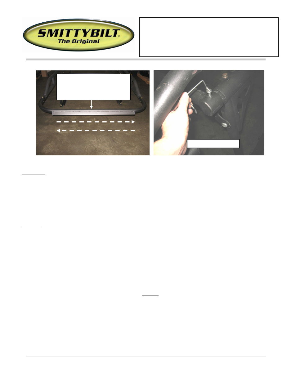Installation instructions | Smittybilt 18604 CONTRACTORS RACK User Manual | Page 11 / 12