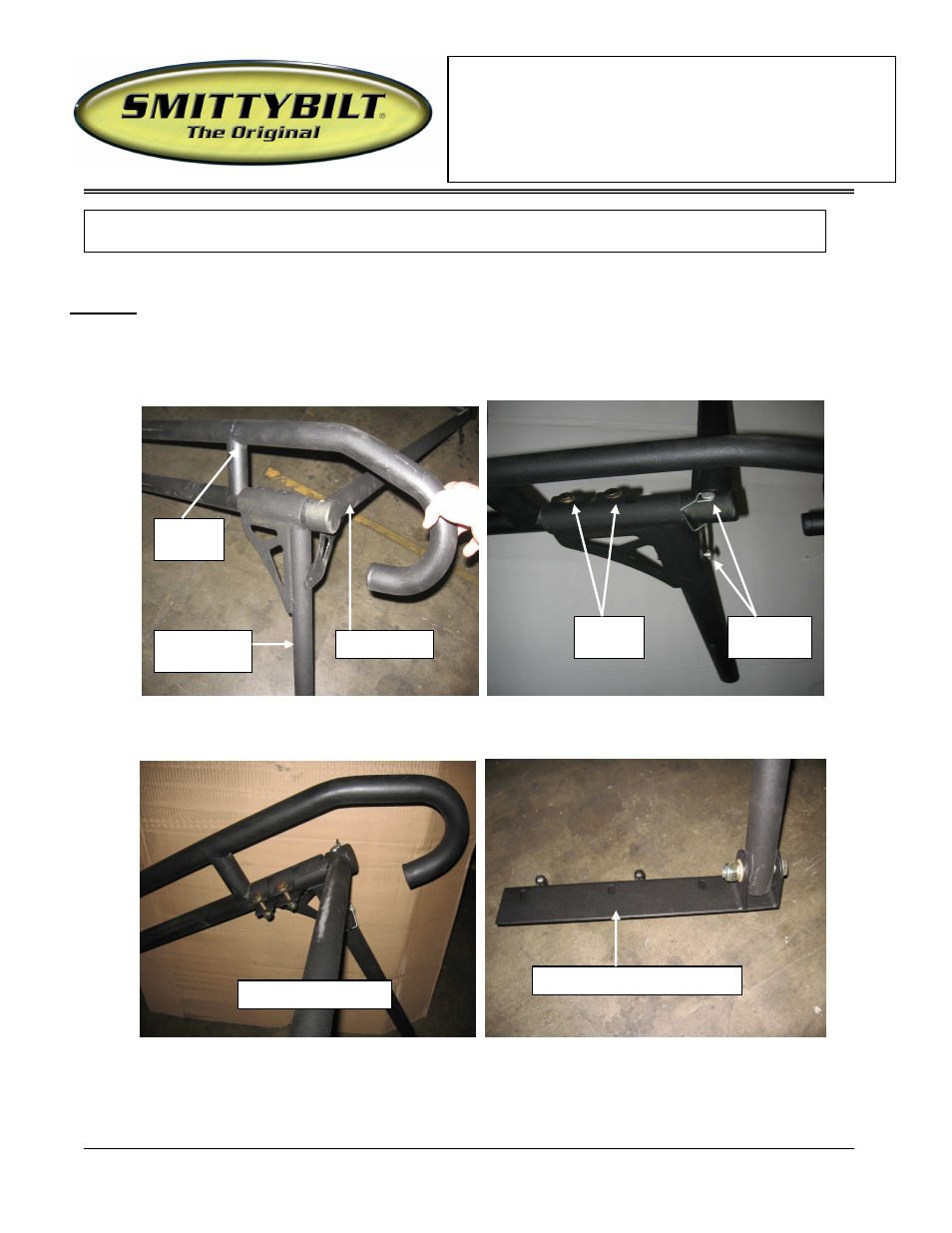 Installation instructions | Smittybilt 18604 CONTRACTORS RACK User Manual | Page 5 / 12