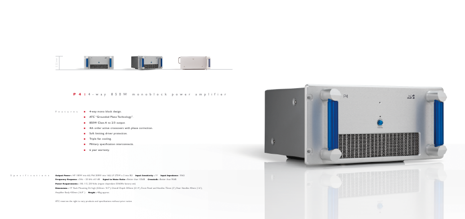 ATC P4 User Manual | 1 page