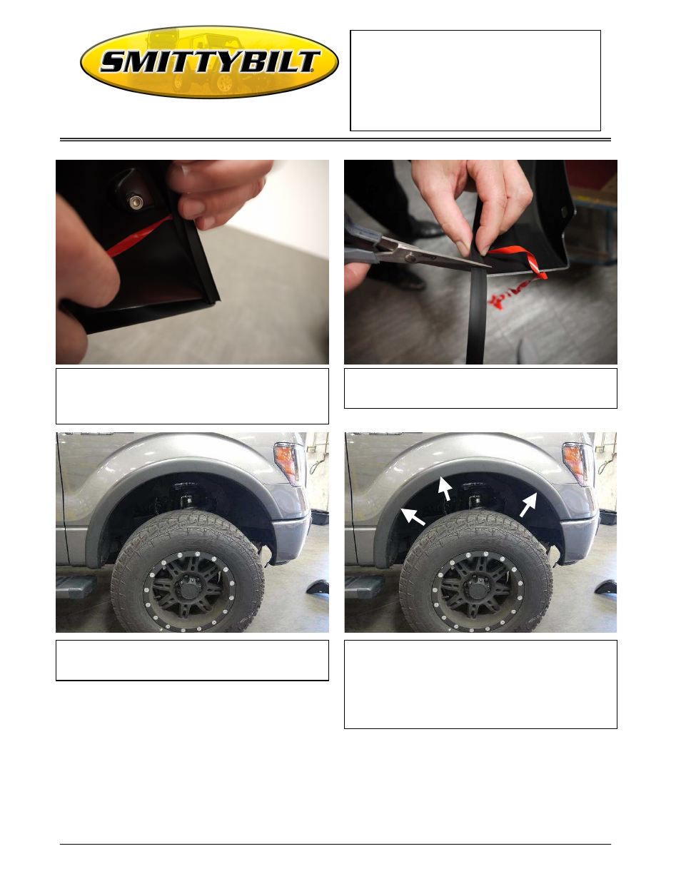 Smittybilt 17390 Bolt-On Fender Flares User Manual | Page 2 / 5