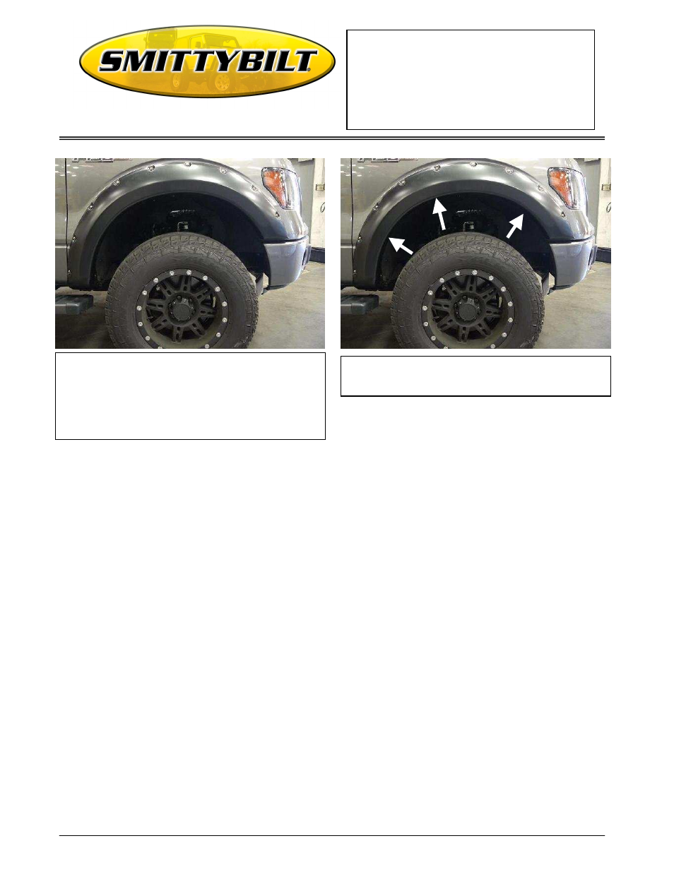 Smittybilt 17390 Bolt-On Fender Flares User Manual | Page 3 / 5