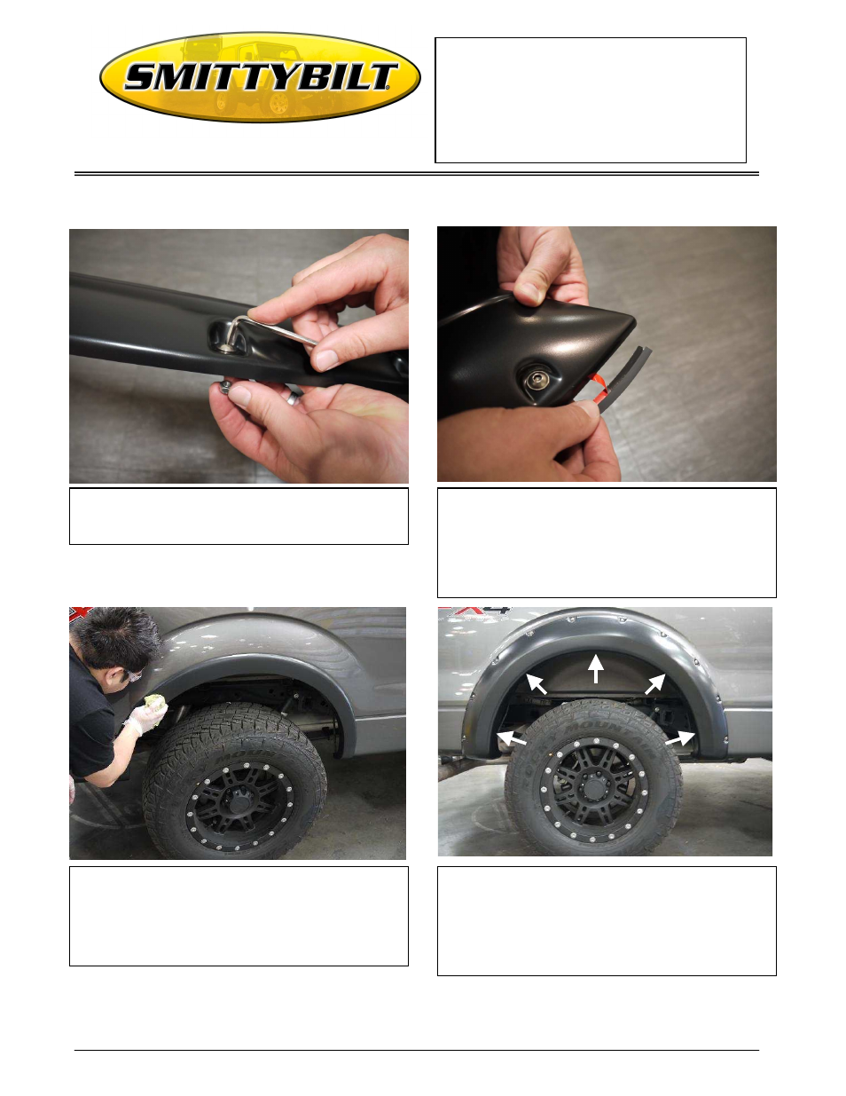 Smittybilt 17390 Bolt-On Fender Flares User Manual | Page 4 / 5