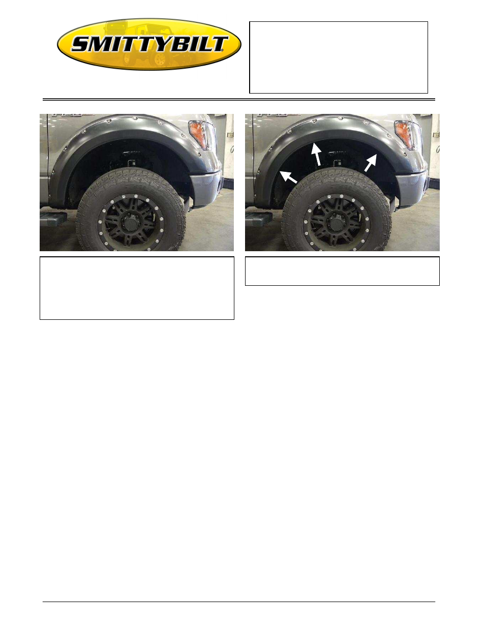 Smittybilt 17392 Bolt-On Fender Flares User Manual | Page 3 / 5