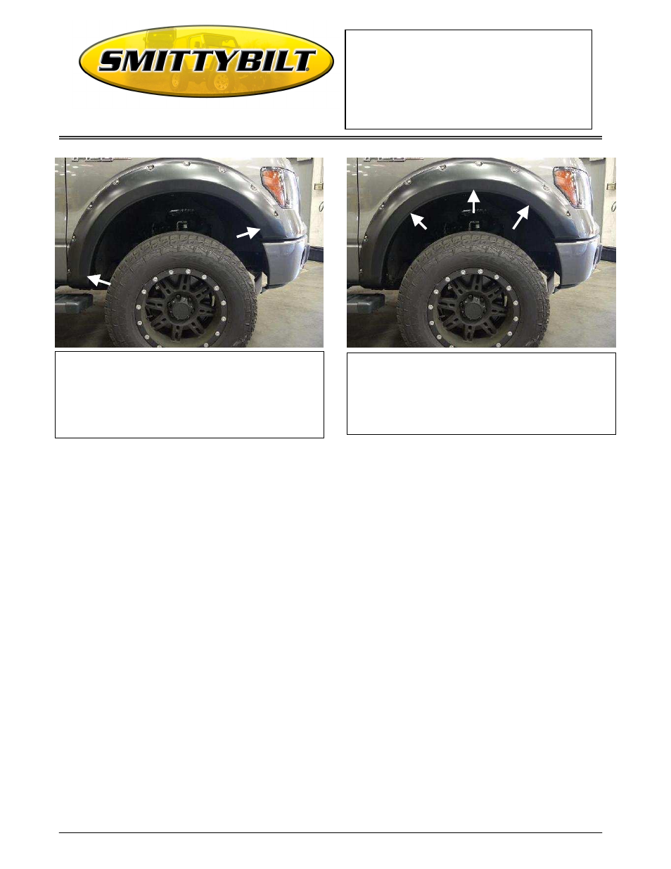 Smittybilt 17394 Bolt-On Fender Flares User Manual | Page 3 / 5