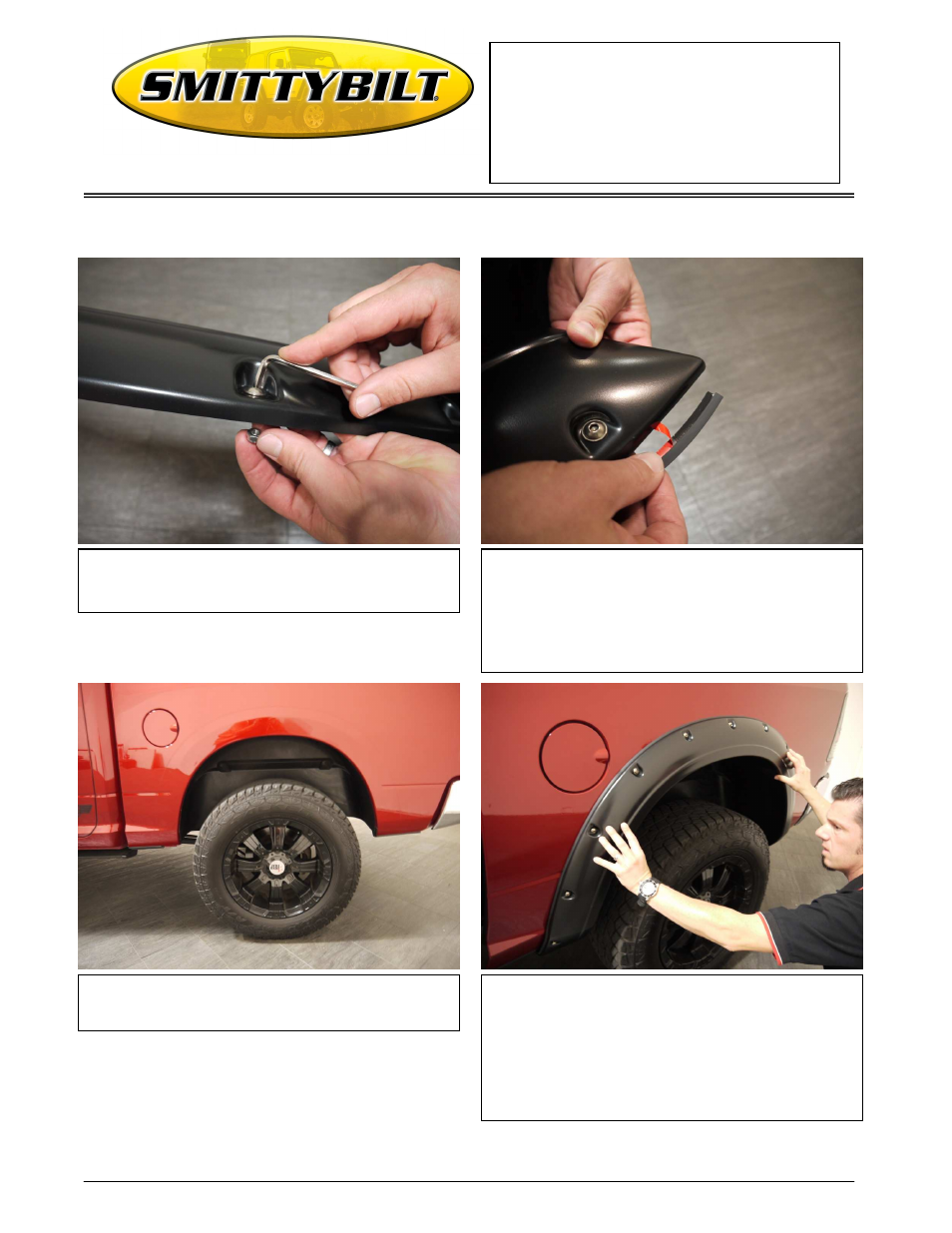 Smittybilt 17491 Bolt-On Fender Flares User Manual | Page 4 / 5