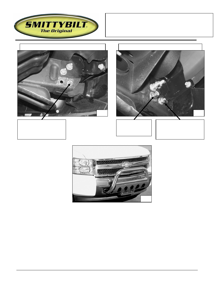 Installation instructions | Smittybilt 51034 Bull Bar User Manual | Page 4 / 5