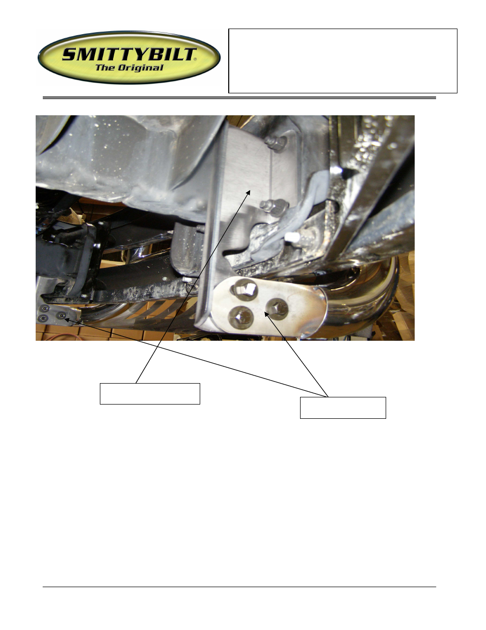 Installation instructions | Smittybilt 53036 Bull Bar User Manual | Page 2 / 3