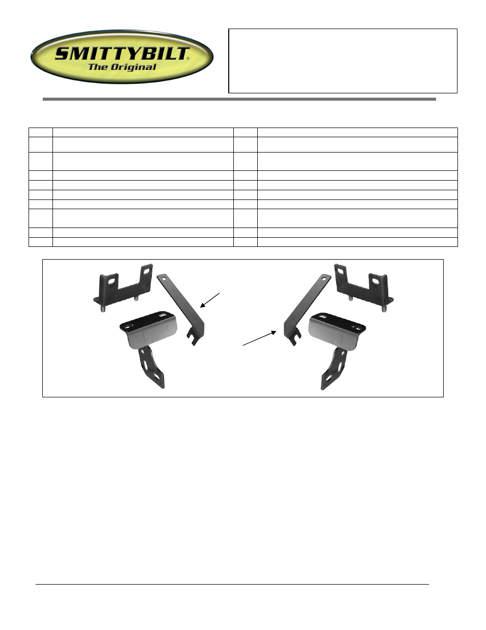 Smittybilt 53038 Bull Bar User Manual | 7 pages