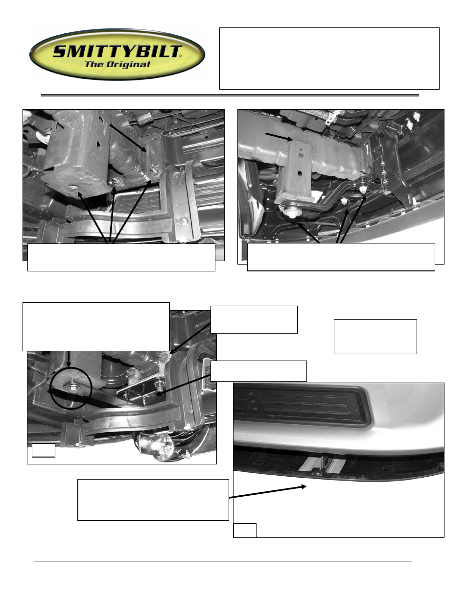 Installation instructions, On dodge ram | Smittybilt 53038 Bull Bar User Manual | Page 4 / 7