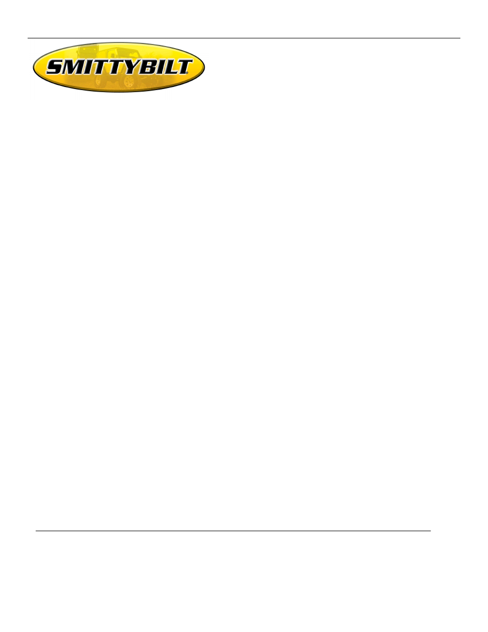 Smittybilt 54034 Bull Bar User Manual | 4 pages