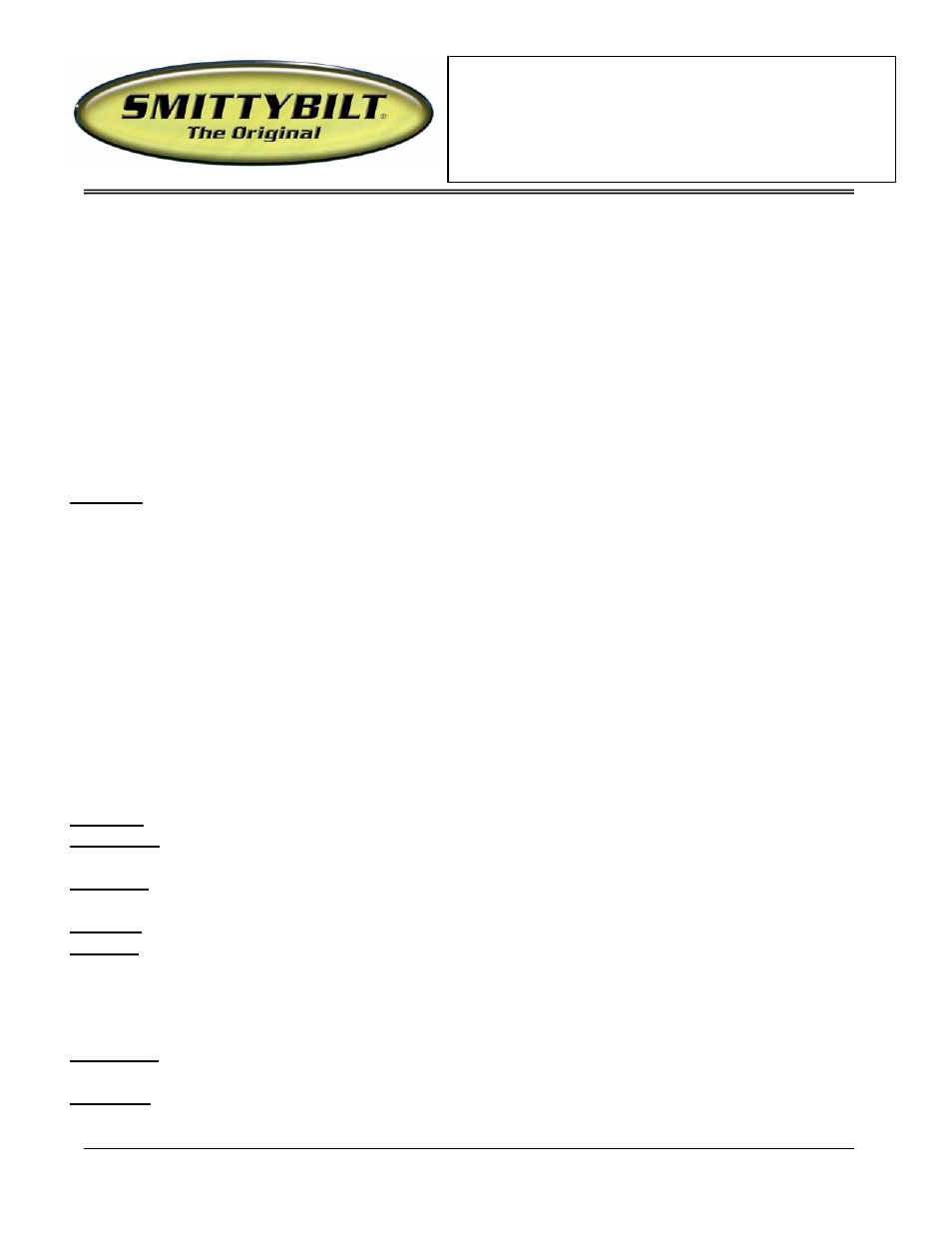 Smittybilt CN180-S4 Sure Steps User Manual | 2 pages