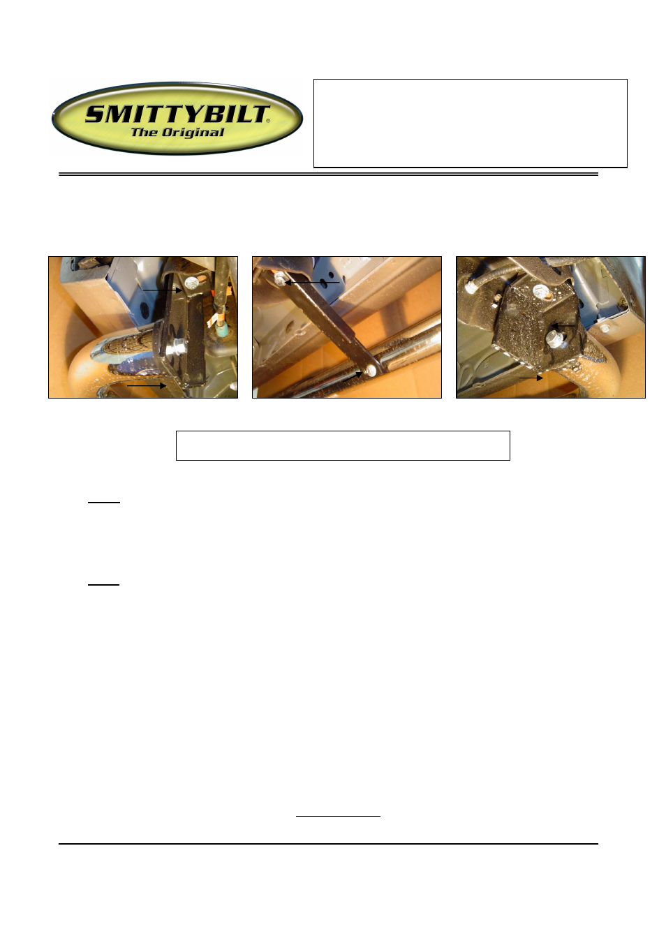 Installation instructions | Smittybilt CN1920-S4x Sure Steps User Manual | Page 2 / 3