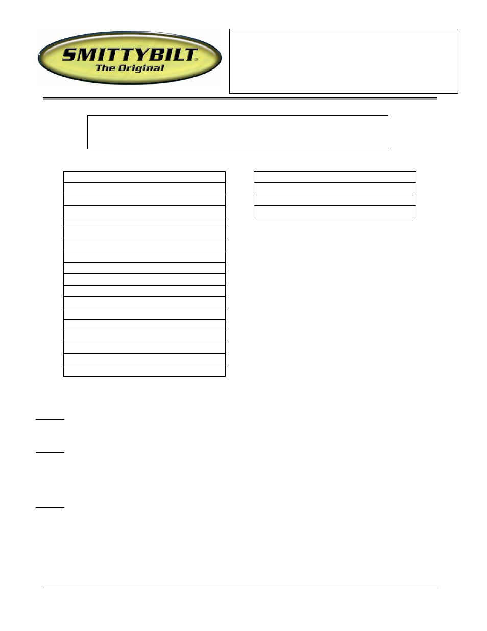 Smittybilt DN240-S4 Sure Steps User Manual | 5 pages