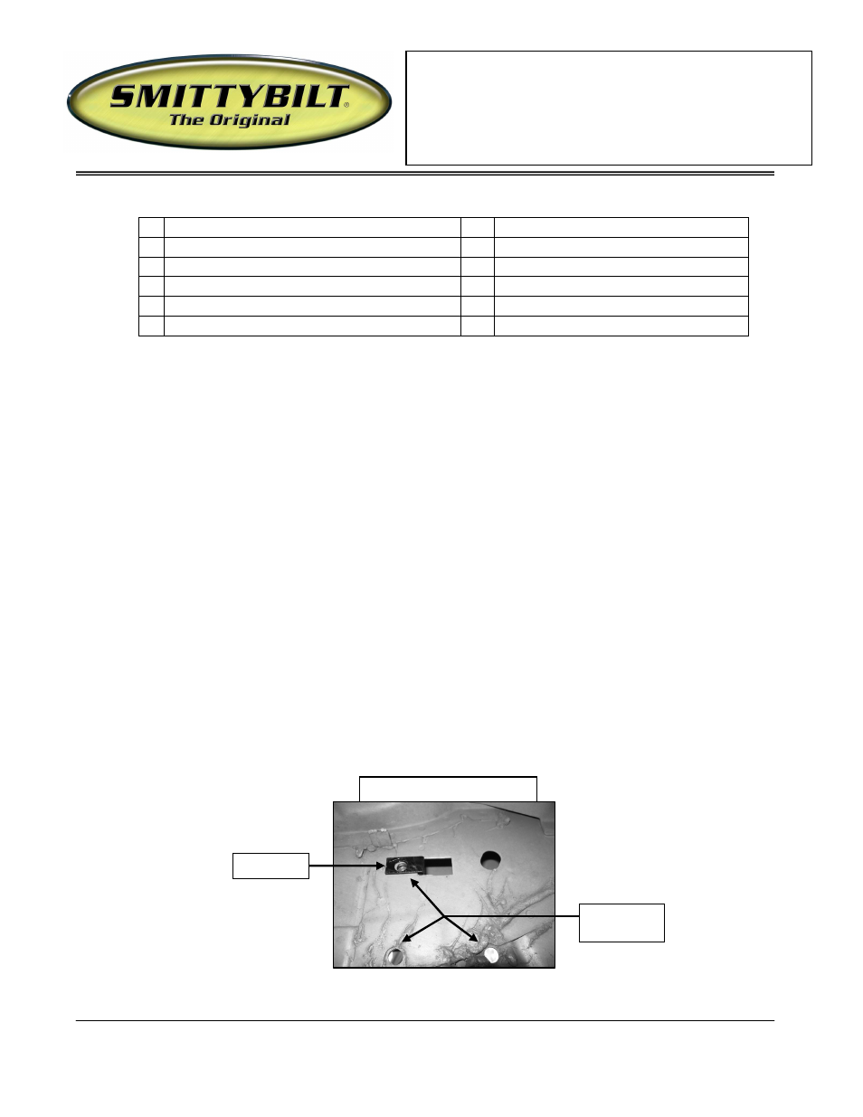 Smittybilt FN1700-S4 Sure Steps User Manual | 3 pages