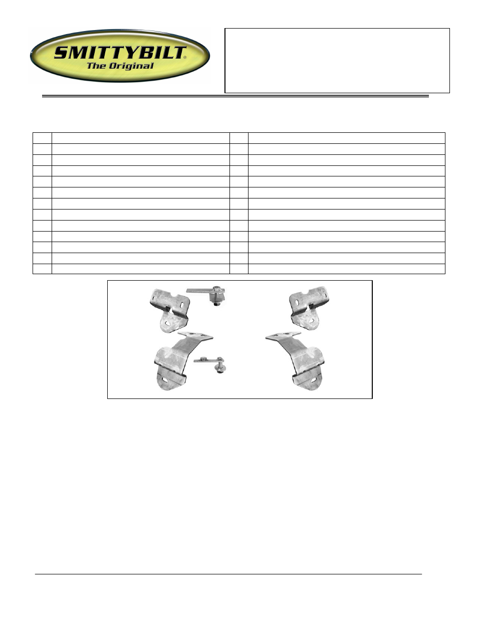 Smittybilt FN1990-S4 Sure Steps User Manual | 6 pages