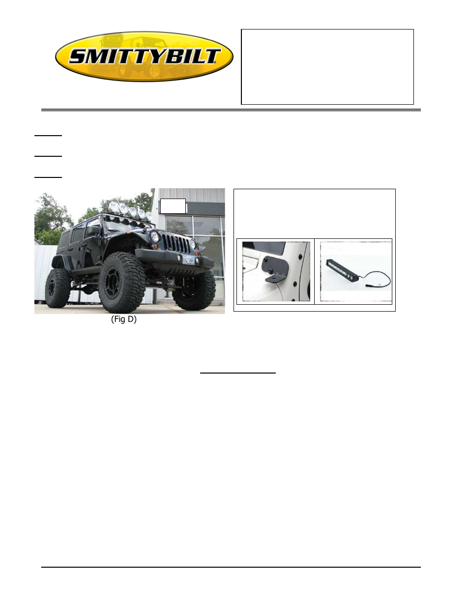 Installation instructions | Smittybilt 76911 Light Bar User Manual | Page 2 / 2