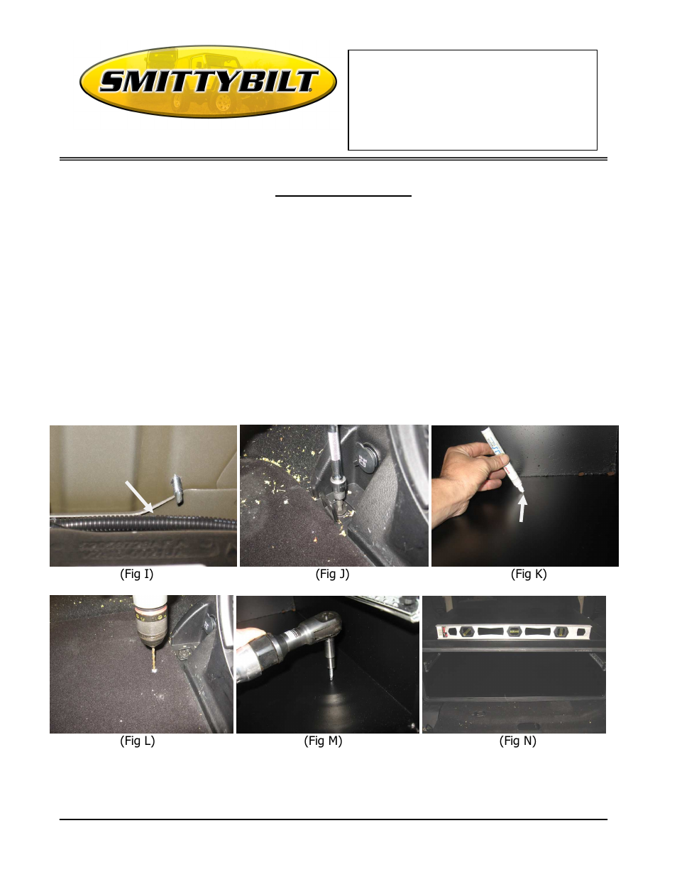 Installation instructions rear storage vault, Part # 2763 | Smittybilt 2763 Rear Storage Vault User Manual | Page 3 / 5